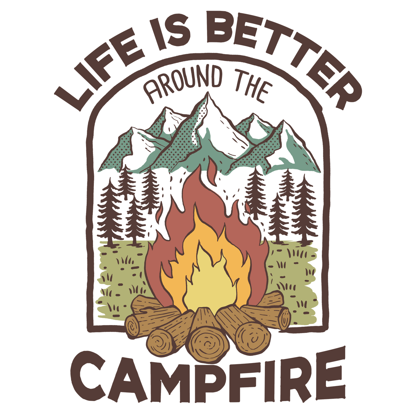Campfire Design - DTF Ready To Press