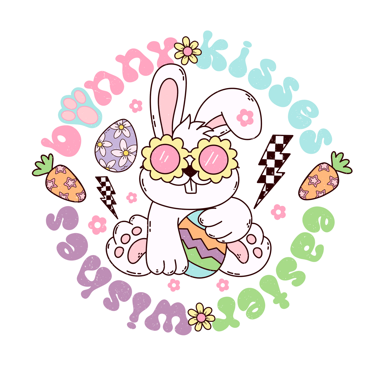 Funny Easter Wishes Design - DTF Ready To Press