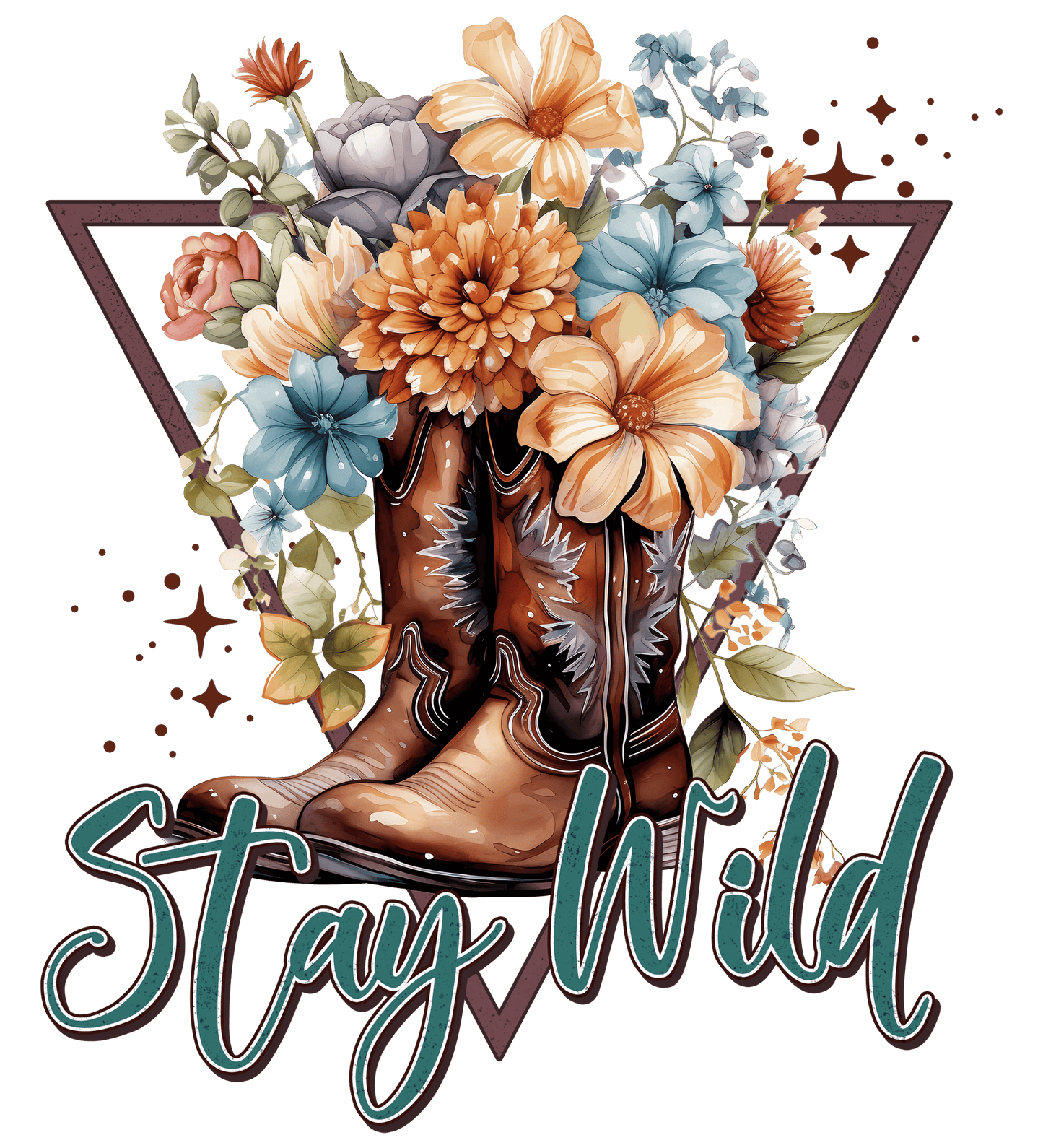 Stay Wild Cowgirls Design - DTF Ready To Press