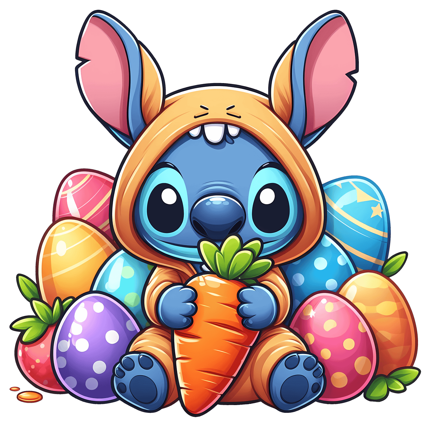 Easter Cute Bunny Design - DTF Ready To Press