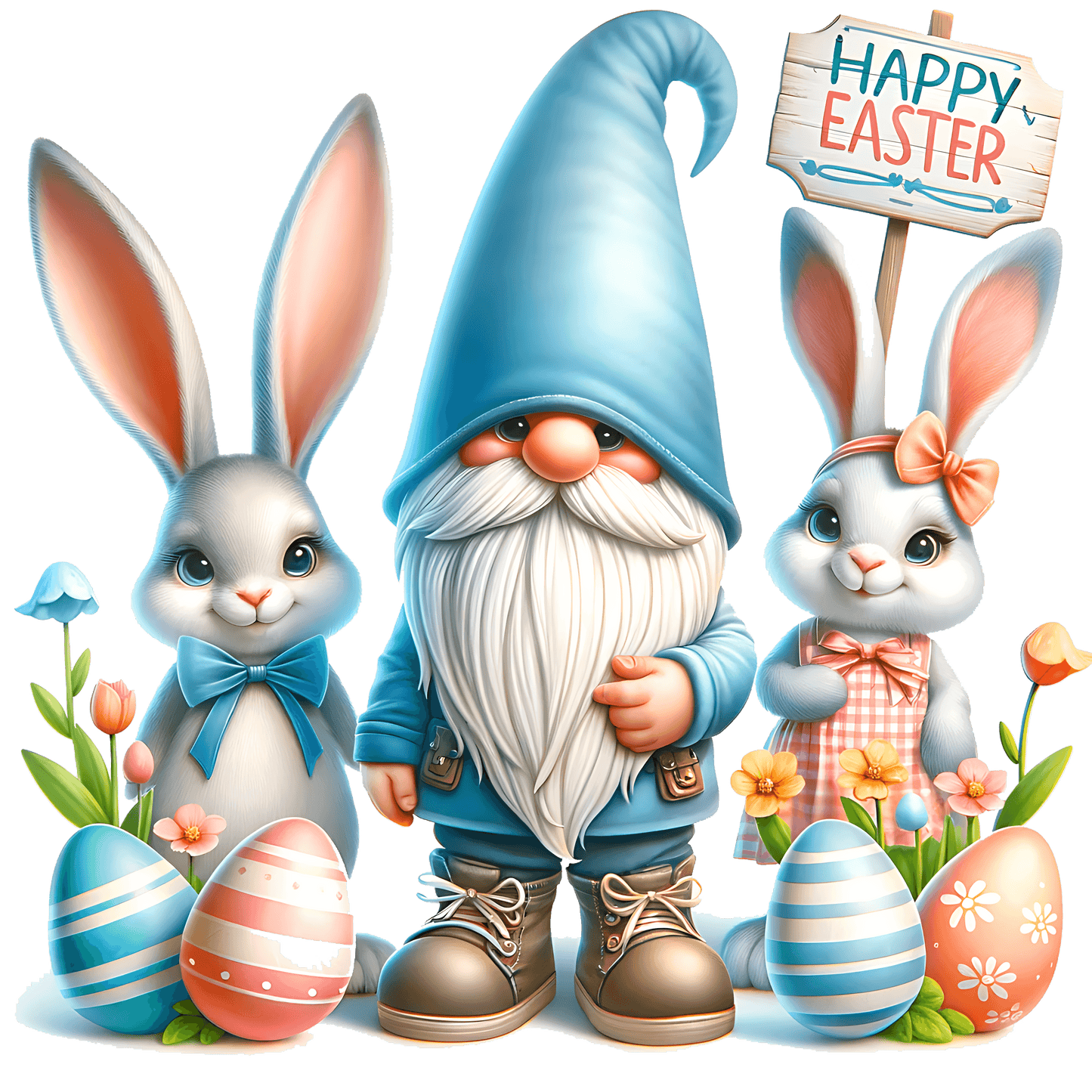 Cute Family Easter Design - DTF Ready To Press