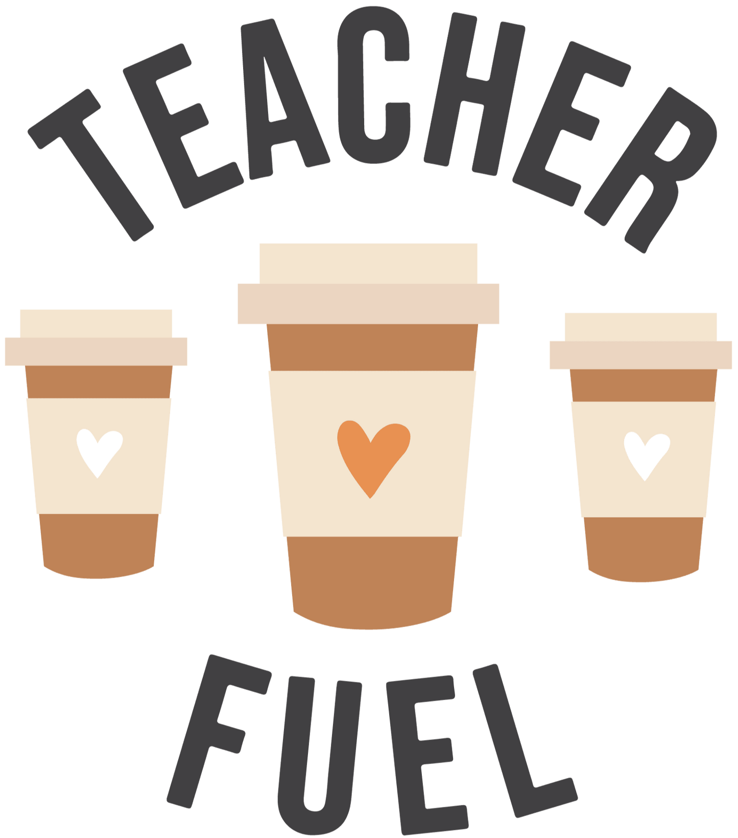 Teacher Fuel Design - DTF Ready To Press