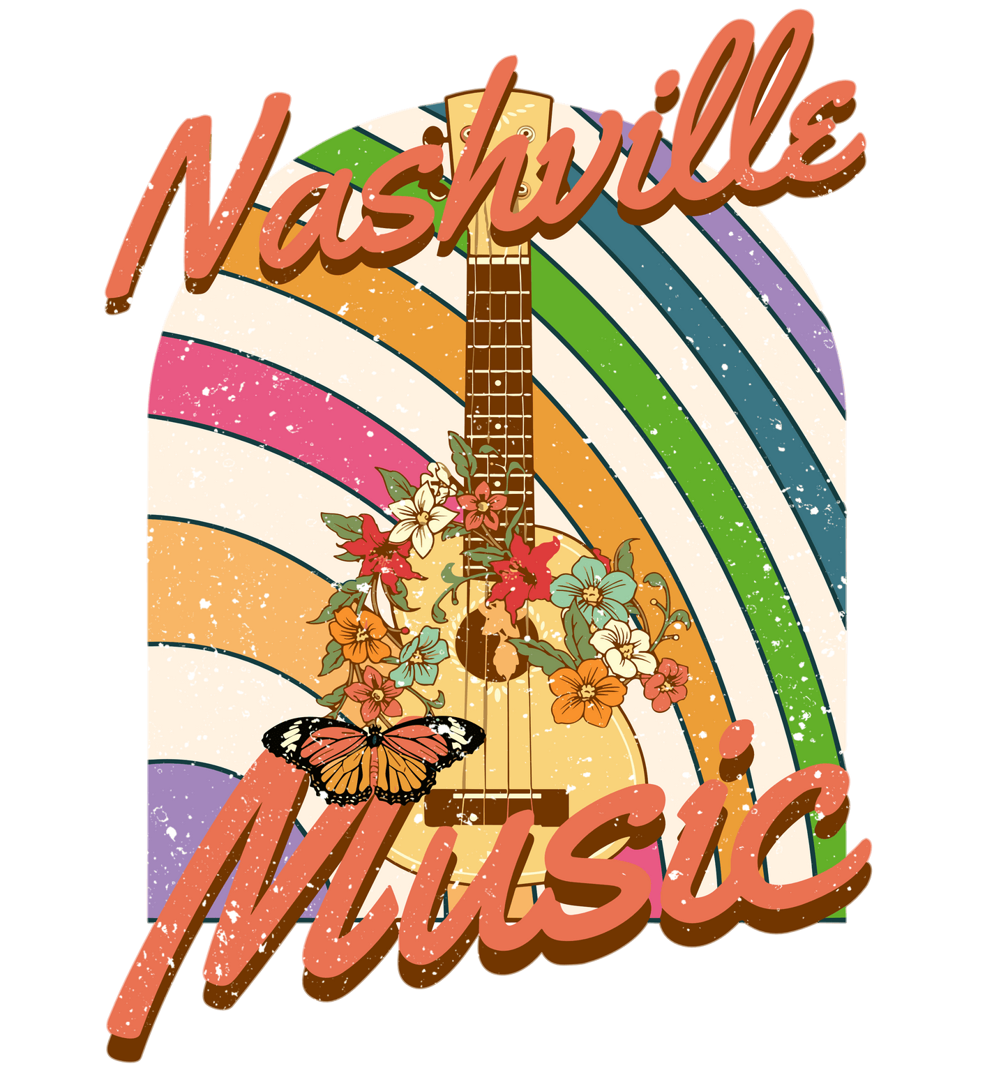 Nashville Music Design - DTF Ready To Press