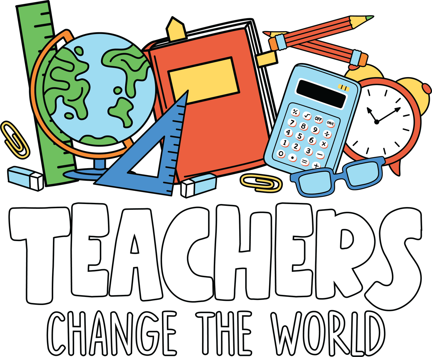 Teachers Change The World Design - DTF Ready To Press