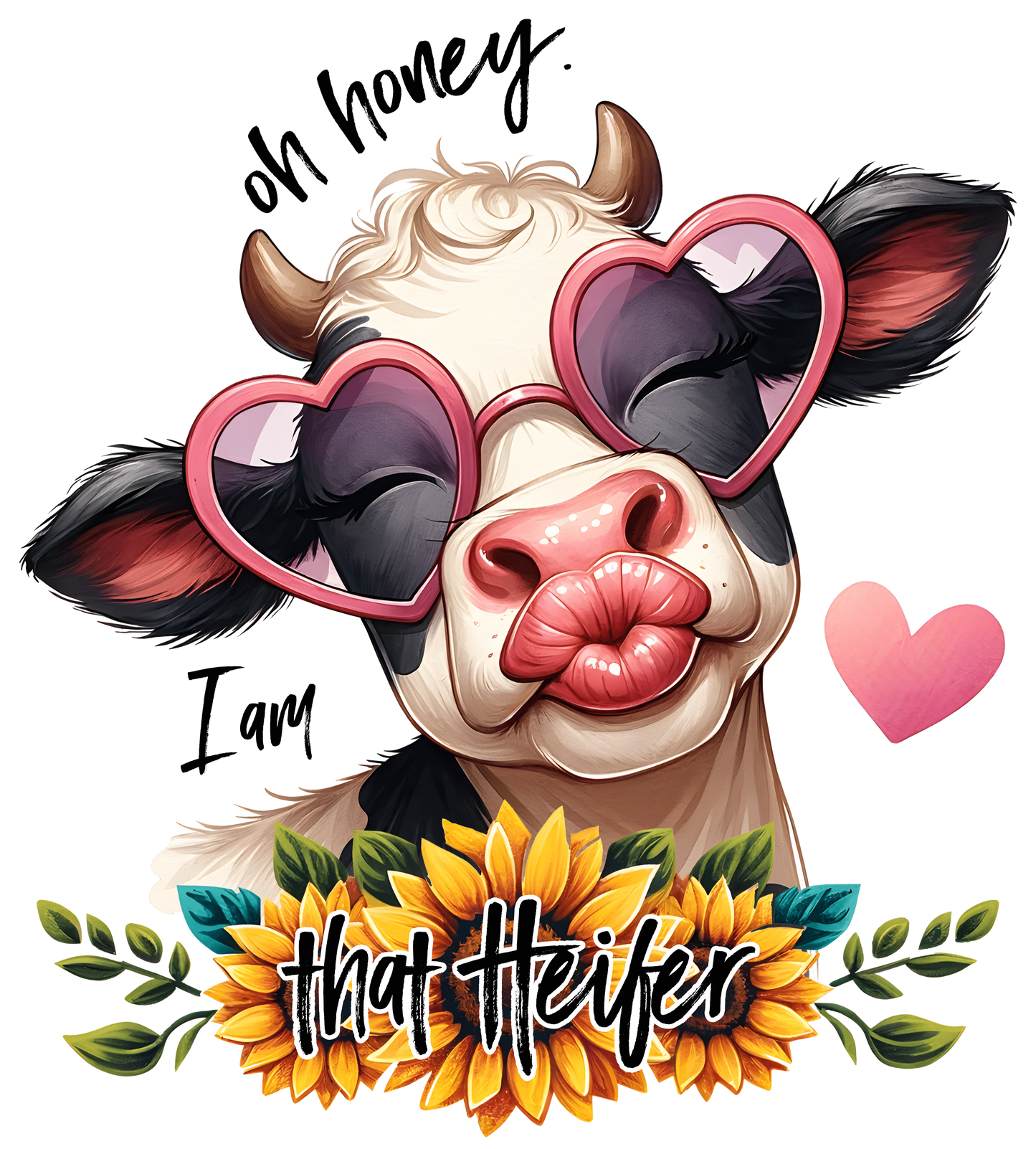 Oh Honey I Am That Heifer Design - DTF Ready To Press