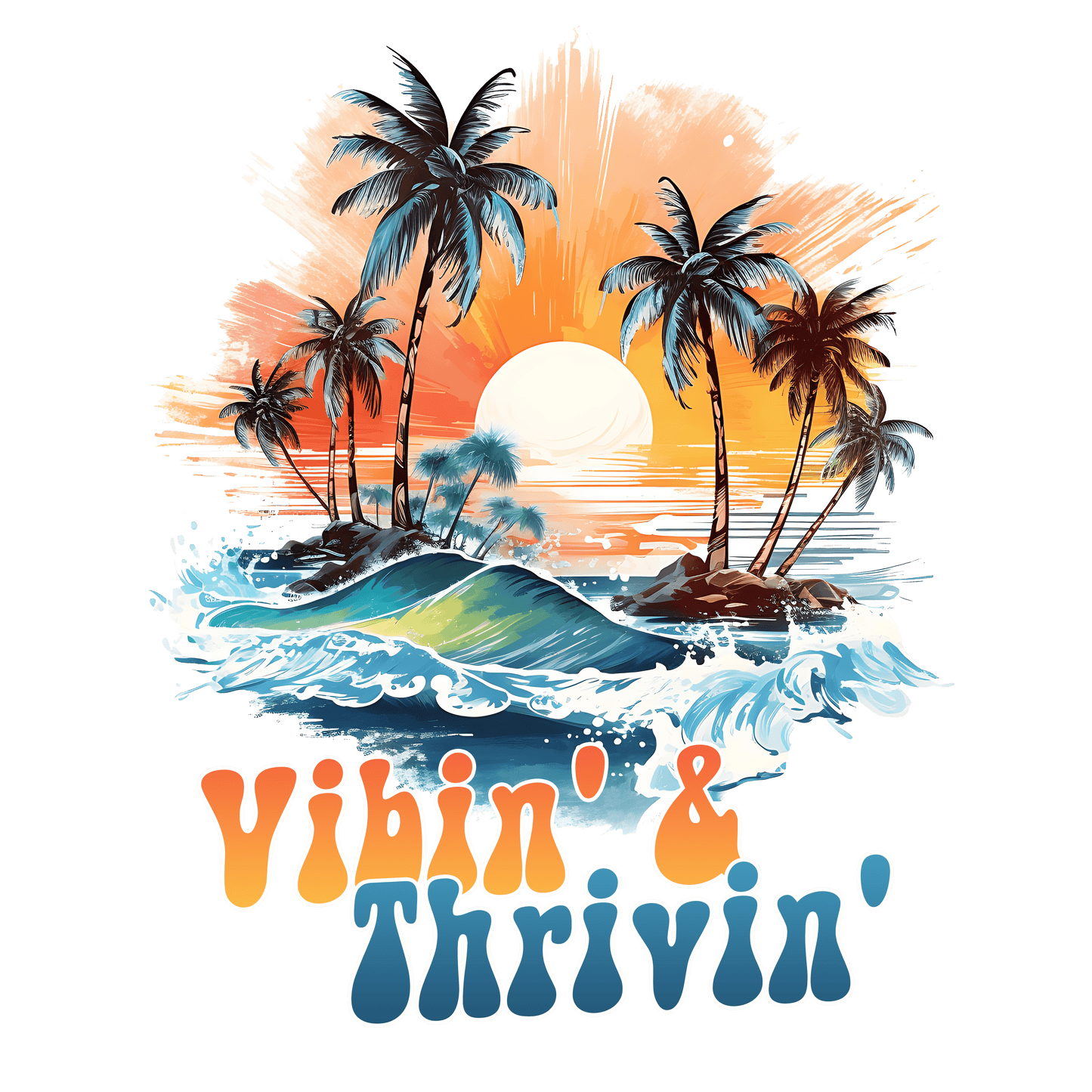 Vacation Vibes Design - DTF Ready To Press