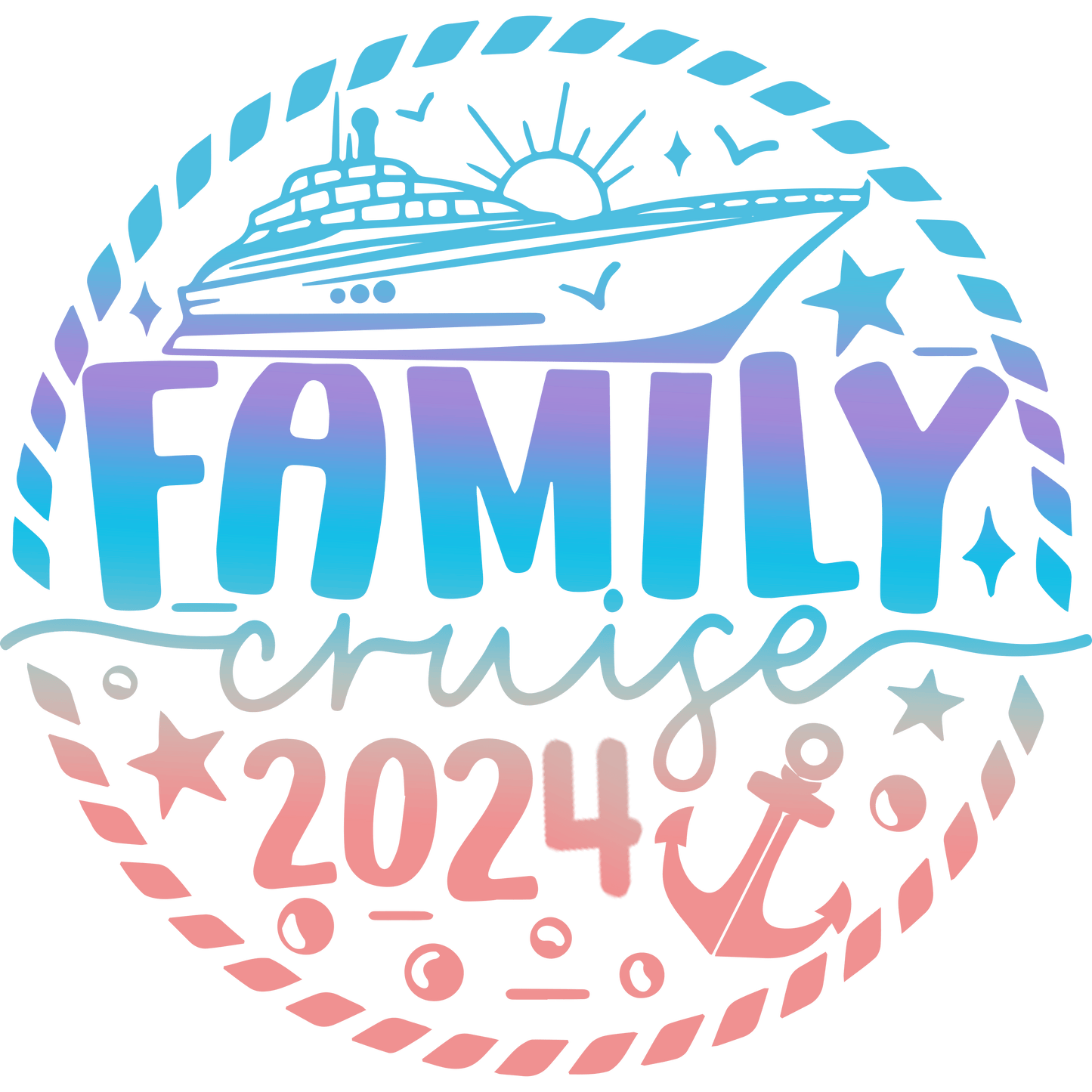 2024 Family Cruise Design - DTF Ready To Press
