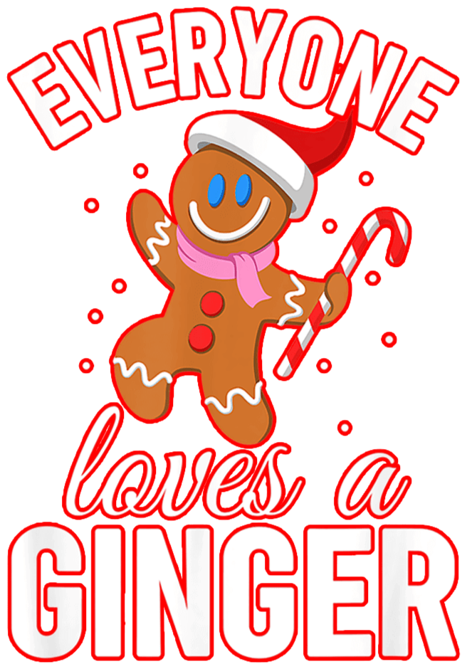 Christmas Ginger Design - DTF Ready To Press