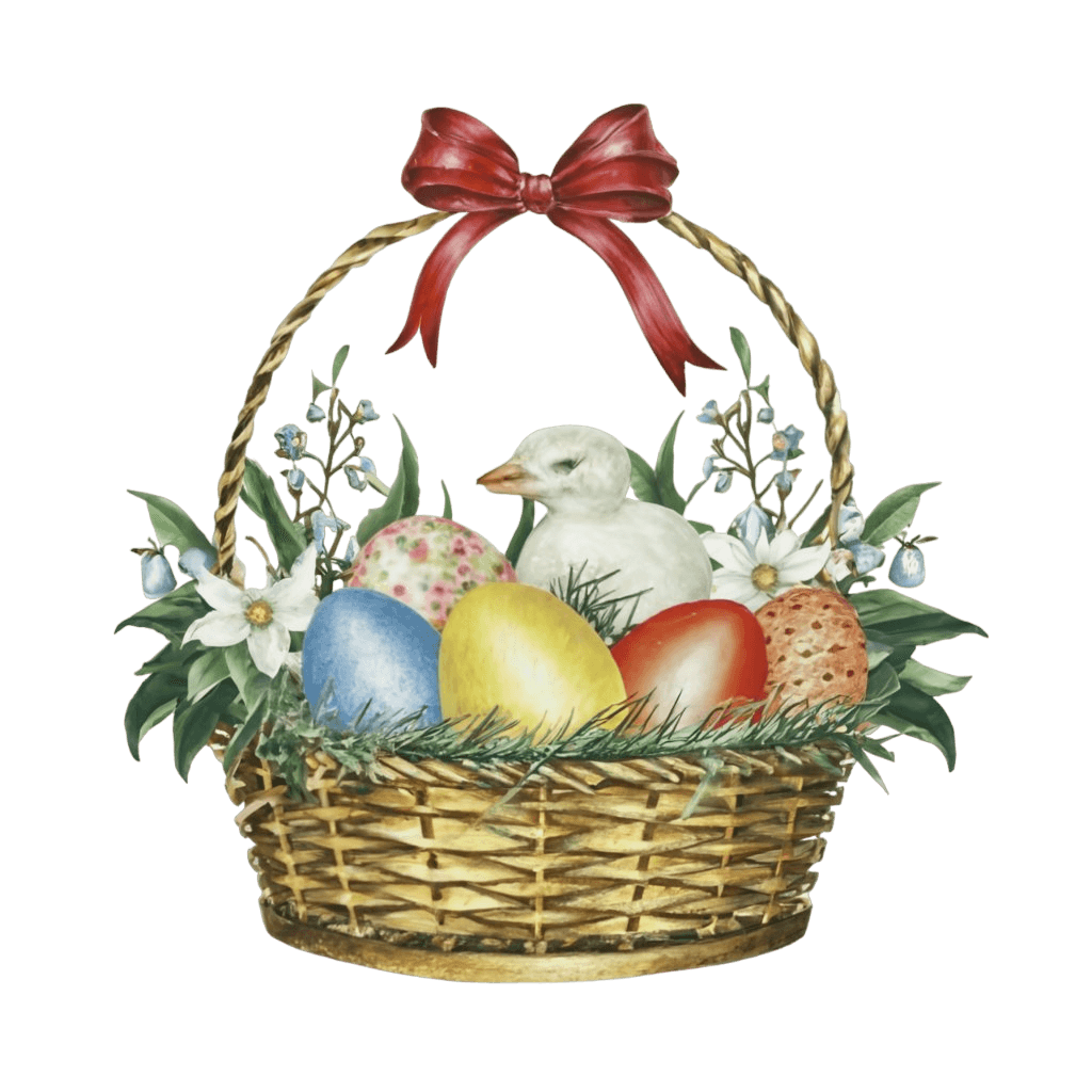 Easter Egg Basket Design - DTF Ready To Press