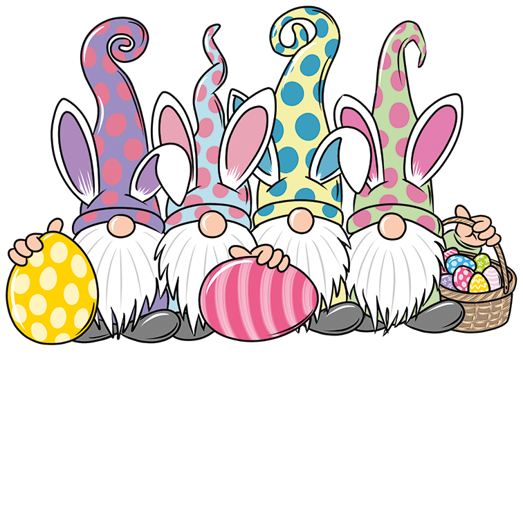 Easter Gnome Design - DTF Ready To Press