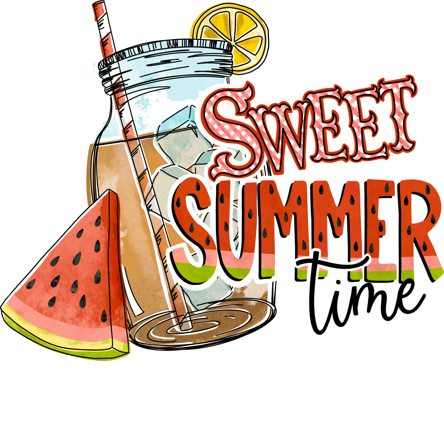 Sweet Summer Time Design - DTF Ready To Press