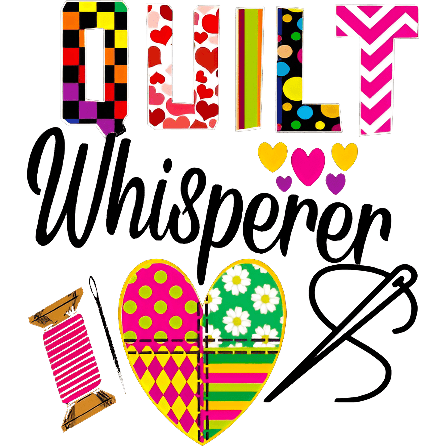 Quilt Whisperer Design - DTF Ready To Press