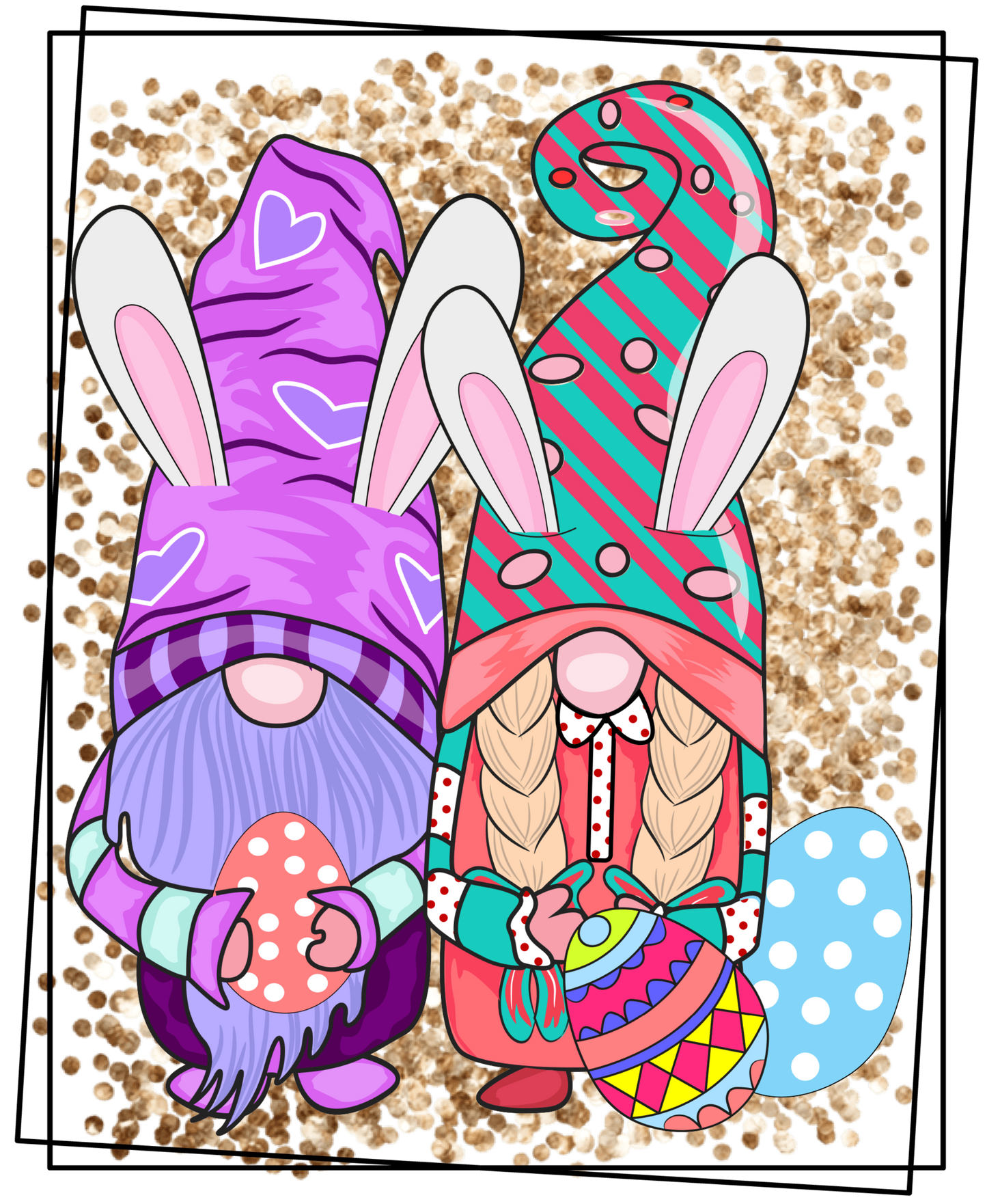 Hunting Season Gnome Easter Design - DTF Ready To Press