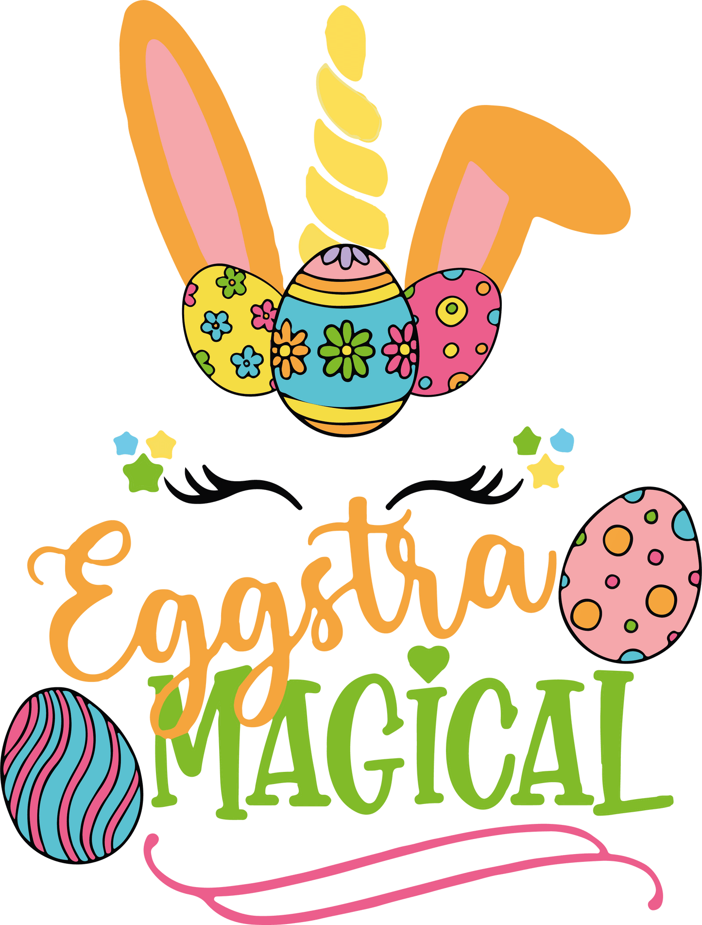 Eggstra Magical Easter Design - DTF Ready To Press