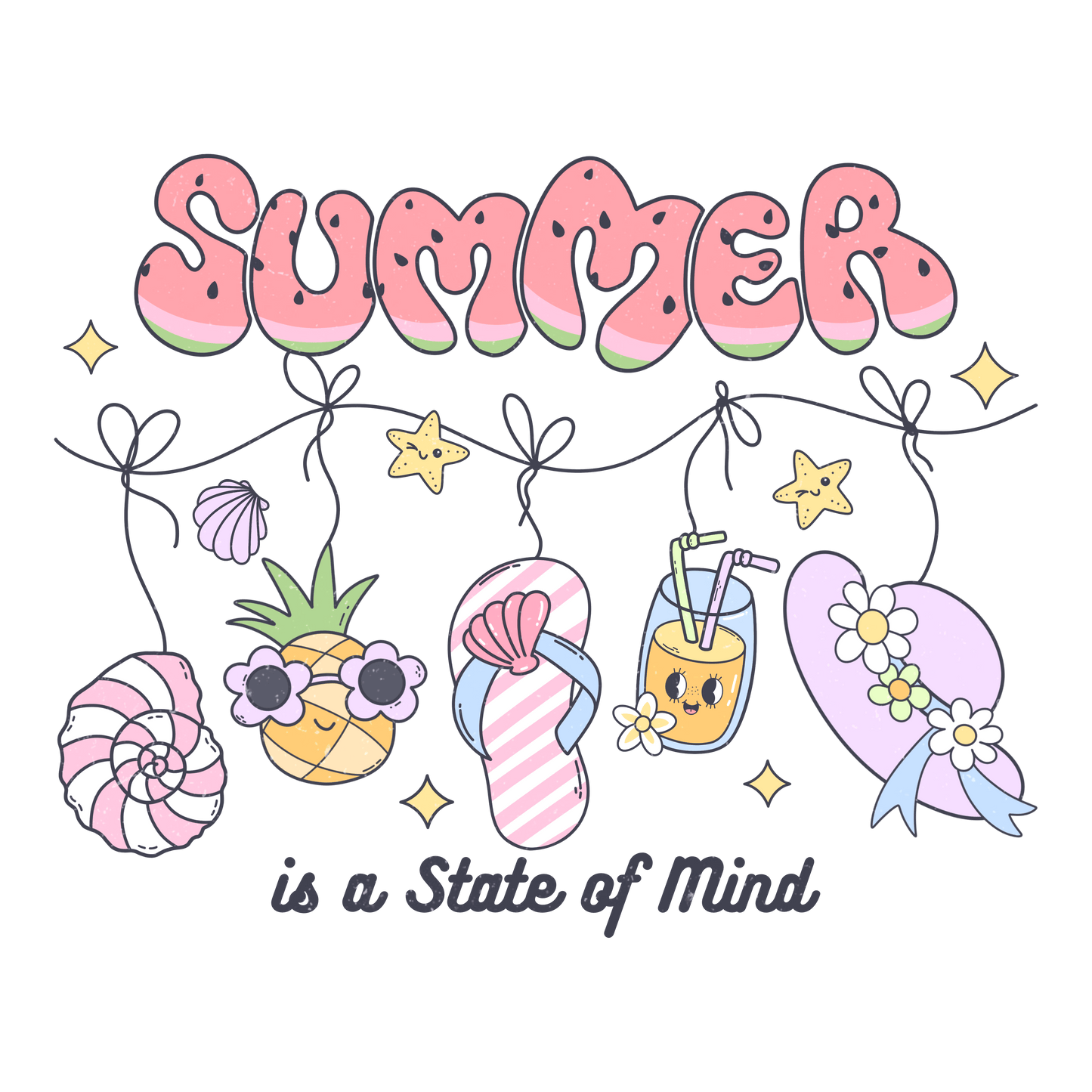 Summer Is A State of Mind Design - DTF Ready To Press