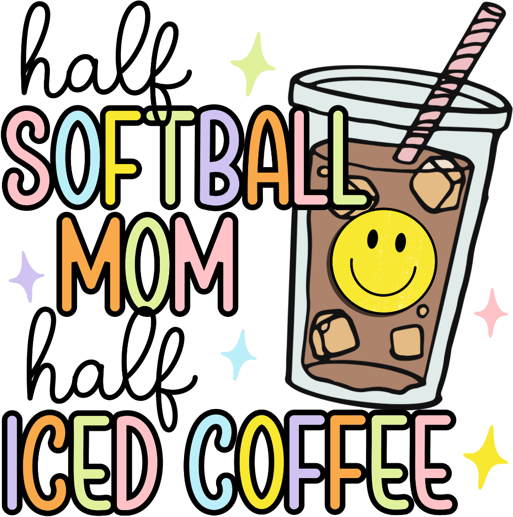 Funny Softball Mom Design - DTF Ready To Press