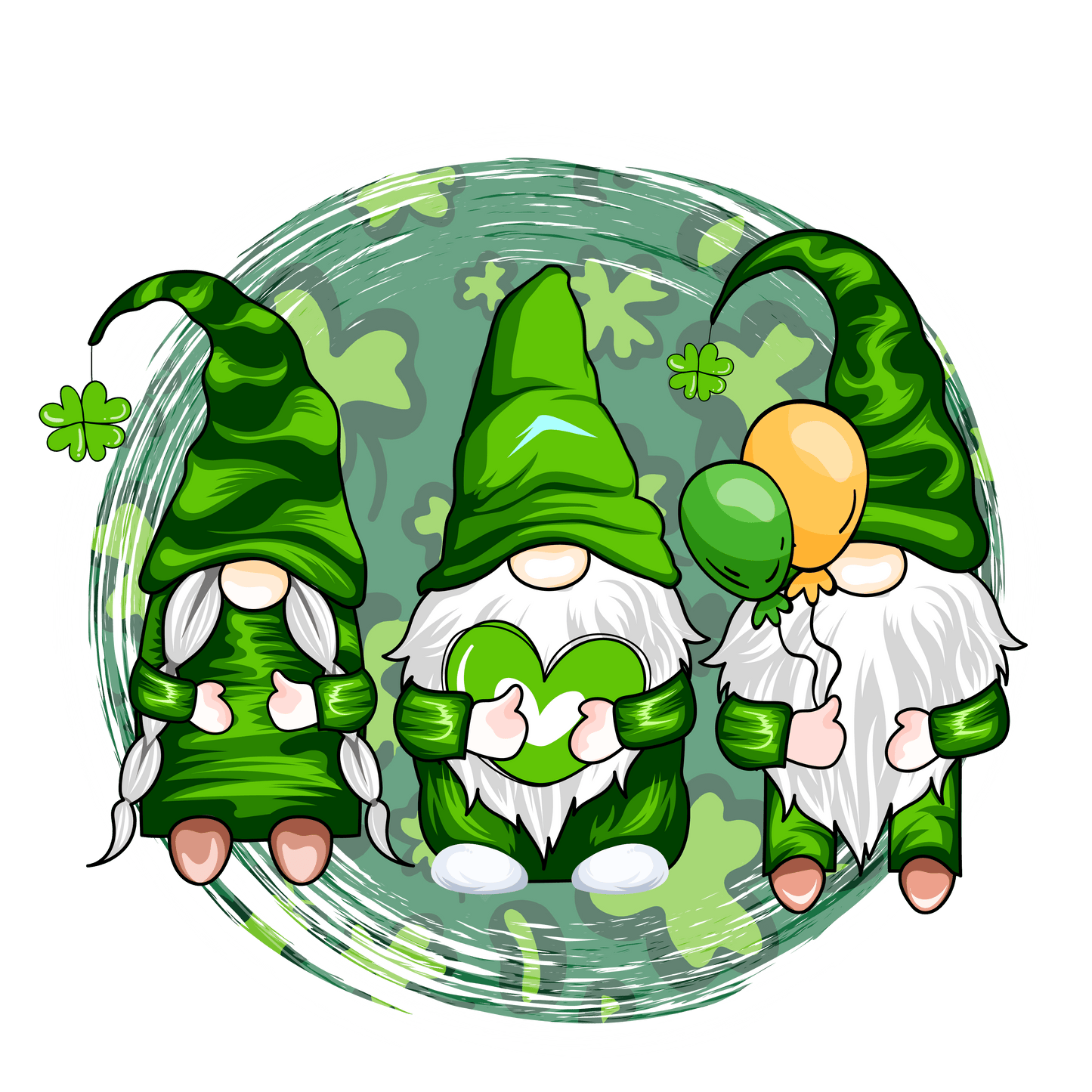Gnomes Happy Patricks Day Design - DTF Ready To Press