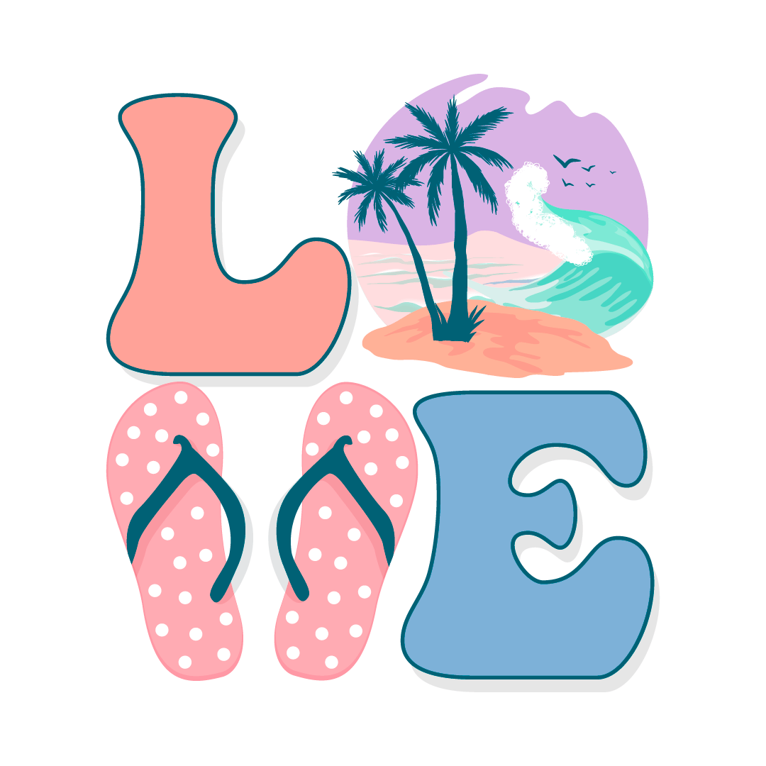 Love Summer Design - DTF Ready To Press