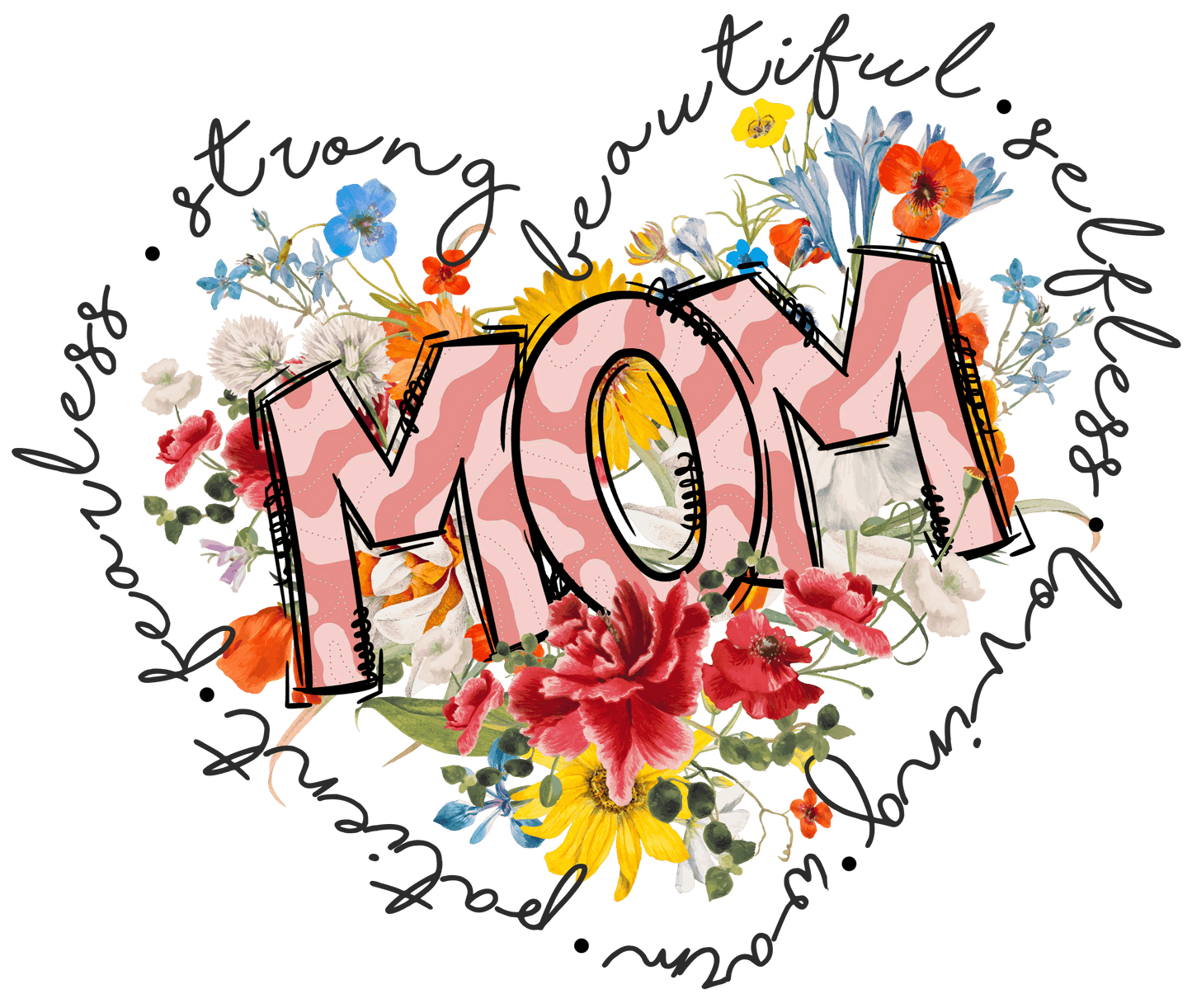 Floral Mother's Day Design - DTF Ready To Press