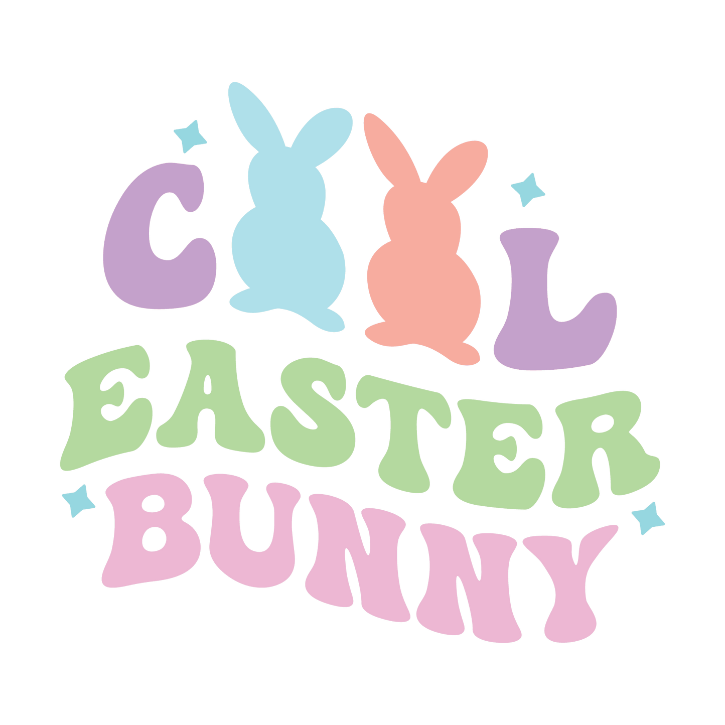 Cool Easter Bunny Design - DTF Ready To Press