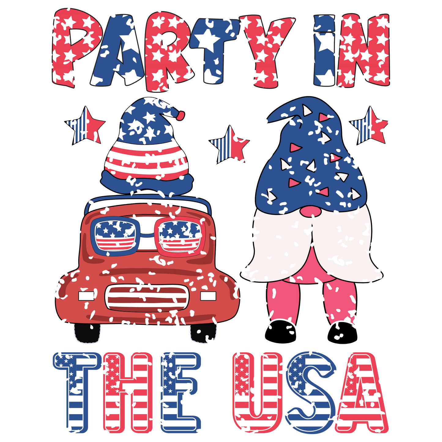 Party In The USA Design - DTF Ready To Press