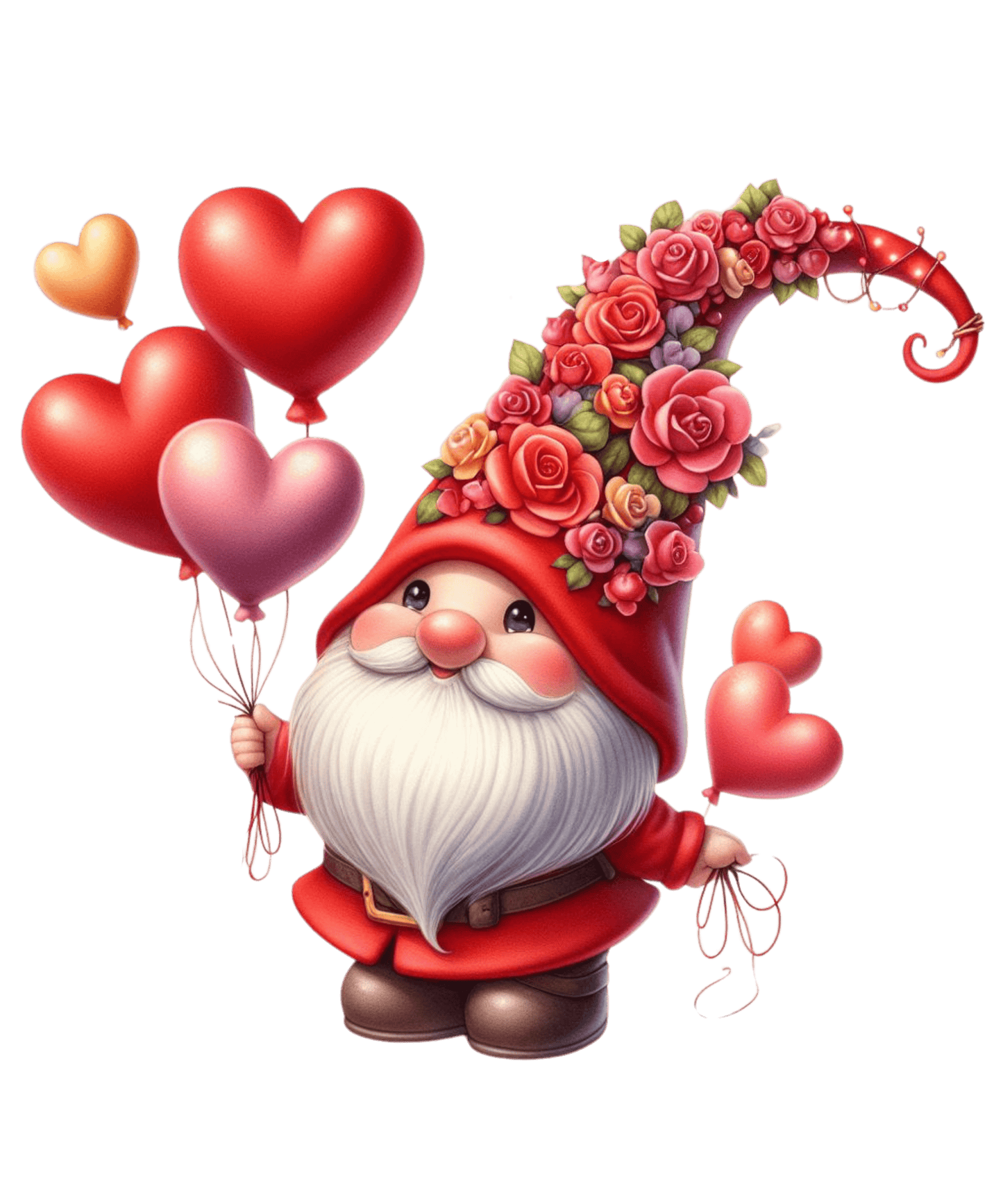Gnome Valentine's Day Love Design - DTF Ready To Press