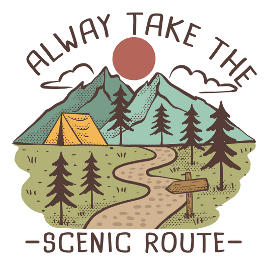 Camping Vibes Design - DTF Ready To Press