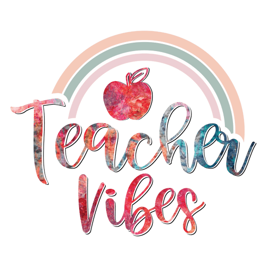 Cool Teacher Vibes Design - DTF Ready To Press