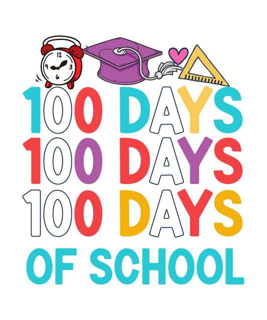 100 Days Of School Math Lover Design - DTF Ready To Press