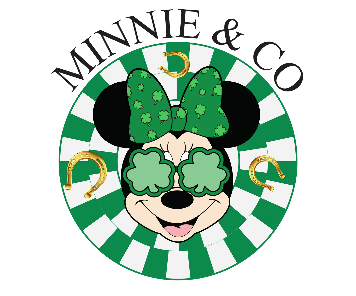 Disney Minnie Mouse Co Saint Patrick's Day Design - DTF Ready To Press