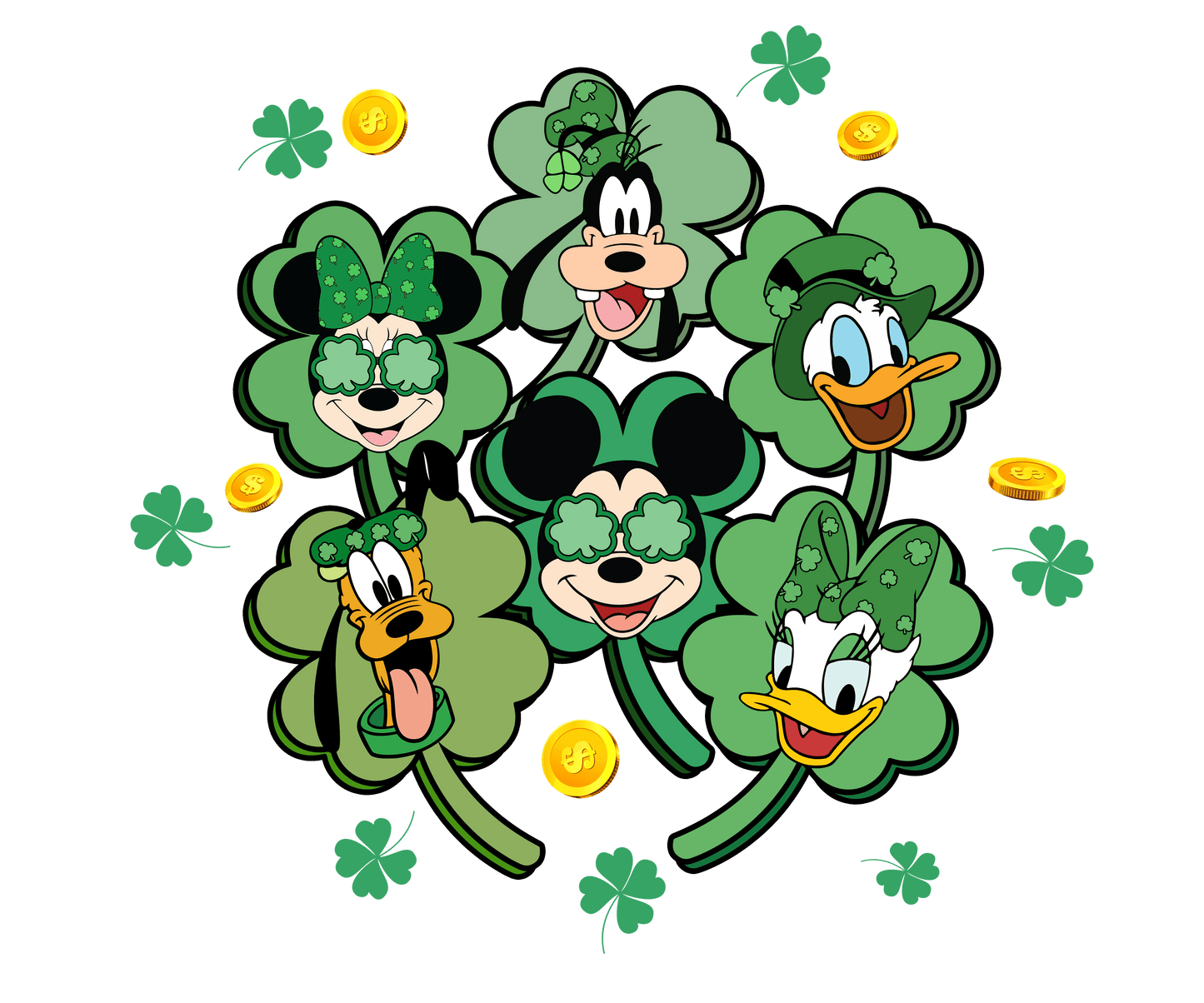 Disney Mickey Mouse Saint Patrick's Day Design - DTF Ready To Press