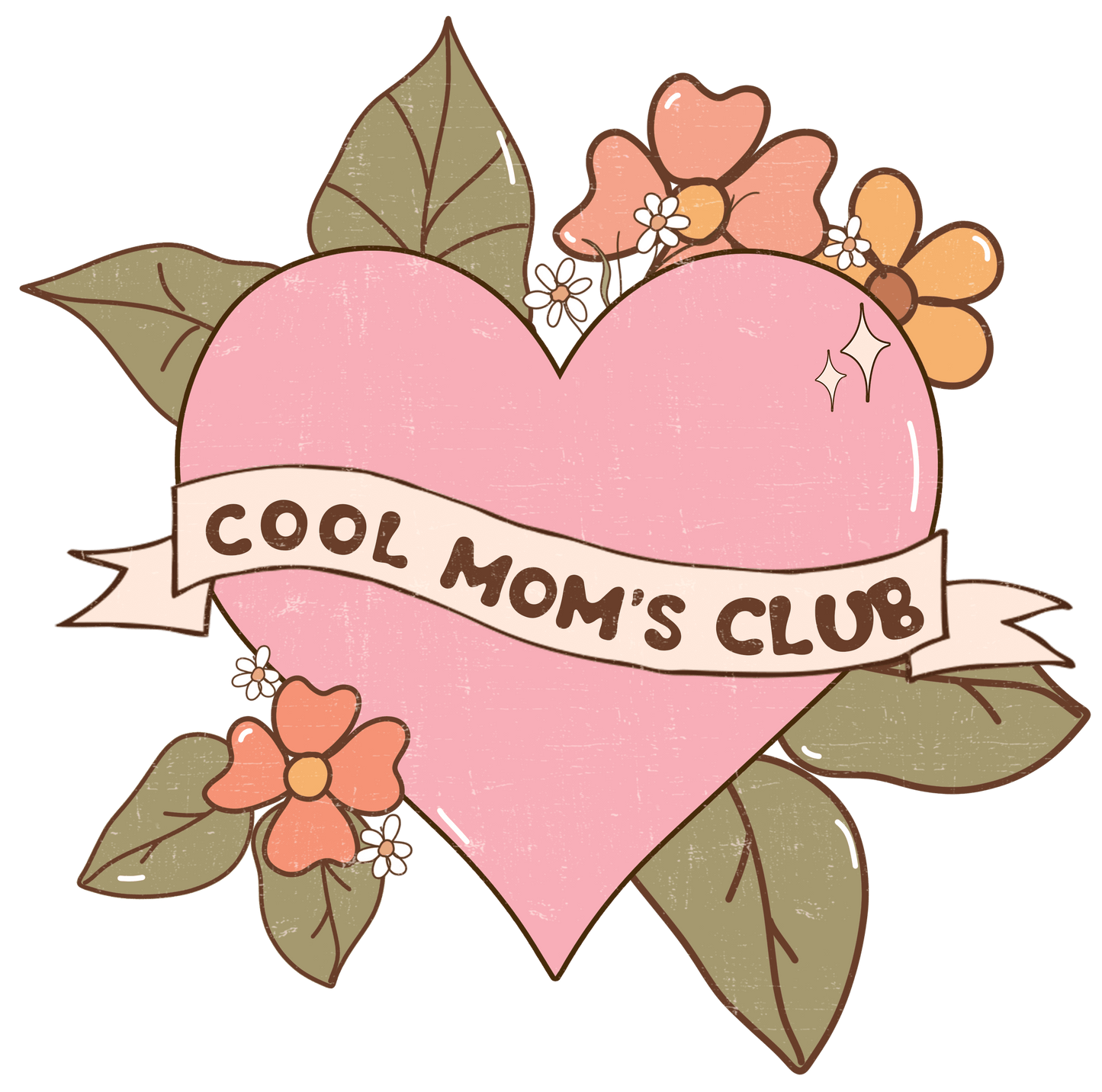 Cool Mom' Club Design - DTF Ready To Press