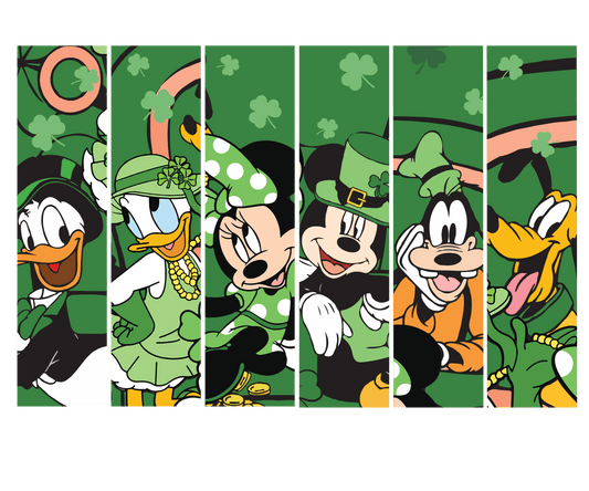 Mickey Mouse Happy Saint Patrick's Day Friends Design - DTF Ready To Press