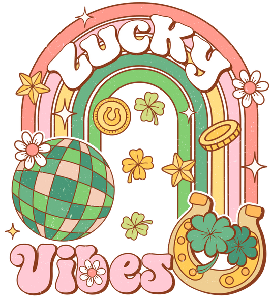 Lucy Vibes Happy Patricks Day Design - DTF Ready To Press