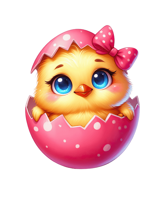 Happy easter Cute Chick Design - DTF Ready To Press