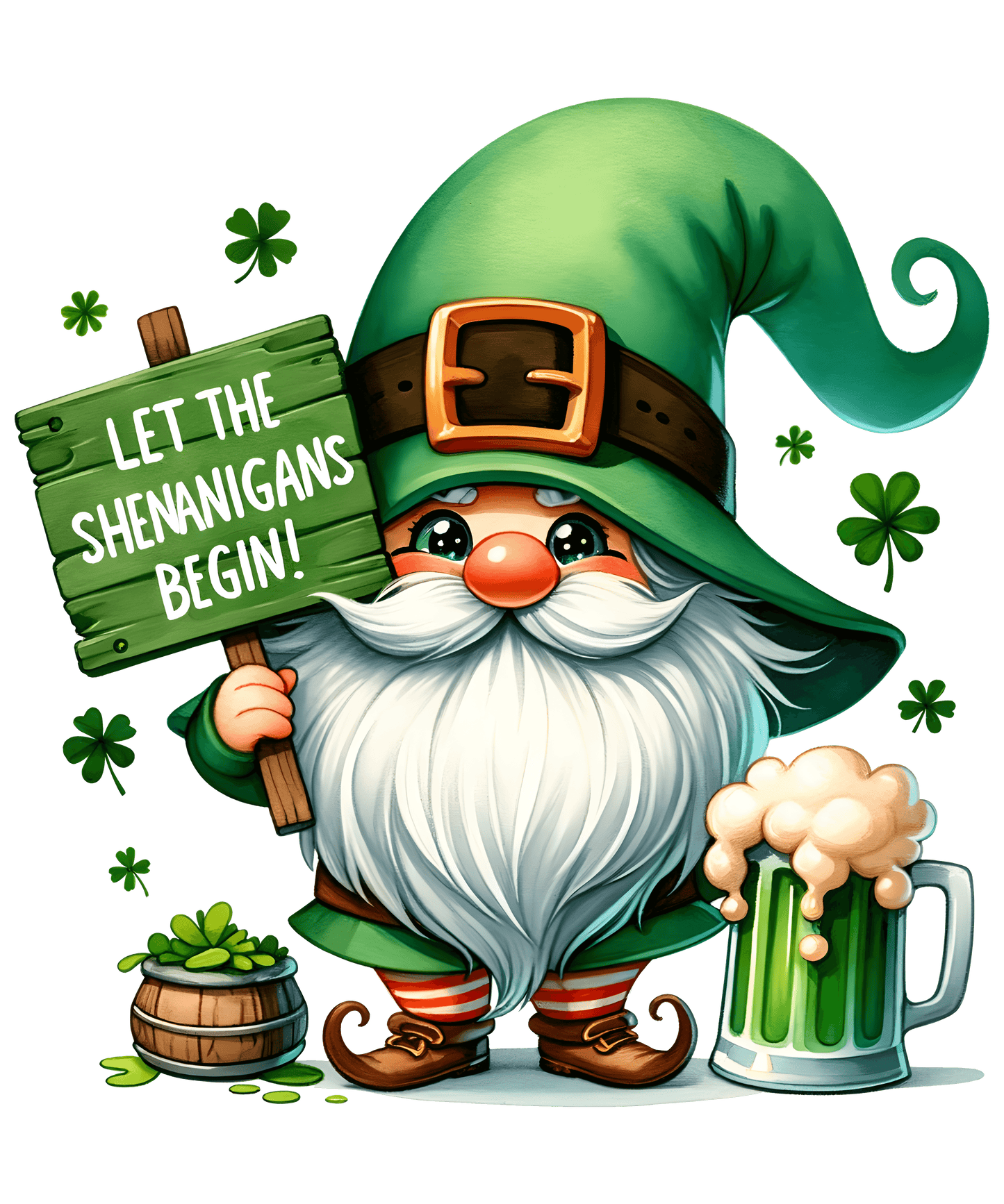 St Patricks Day Let The Shenanigans Begin Design - DTF Ready To Press