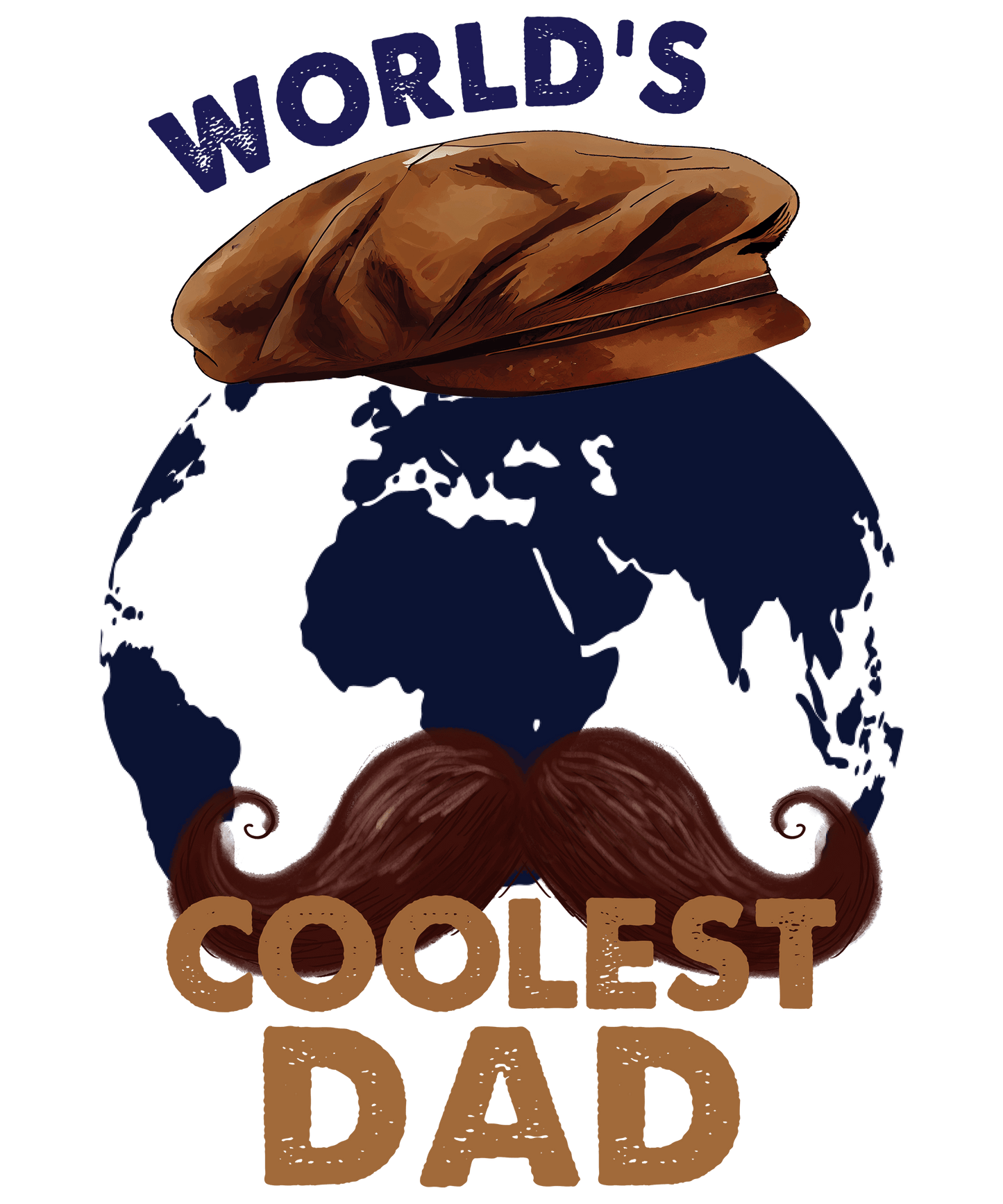 World's Coolest Dad Design - DTF Ready To Press