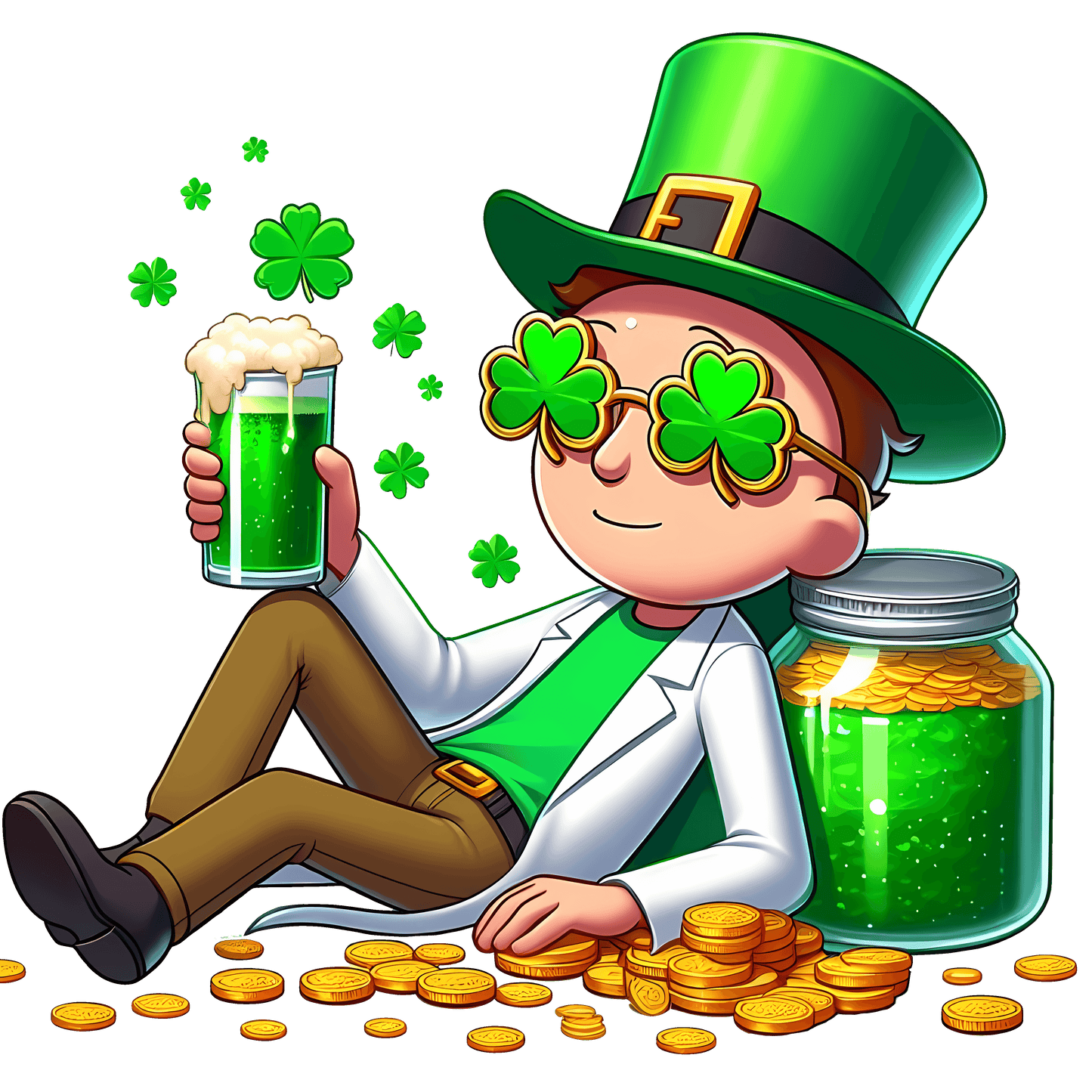 Morty Smith St Patrick's Day Design - DTF Ready To Press