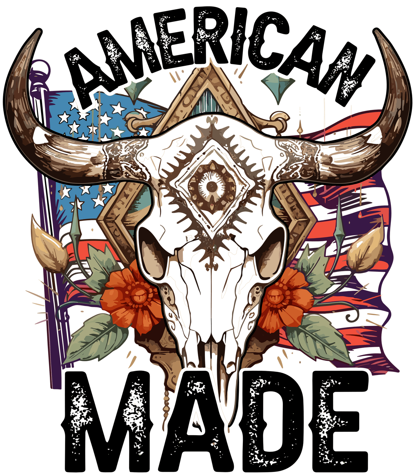 American Made Western Design - DTF Ready To Press