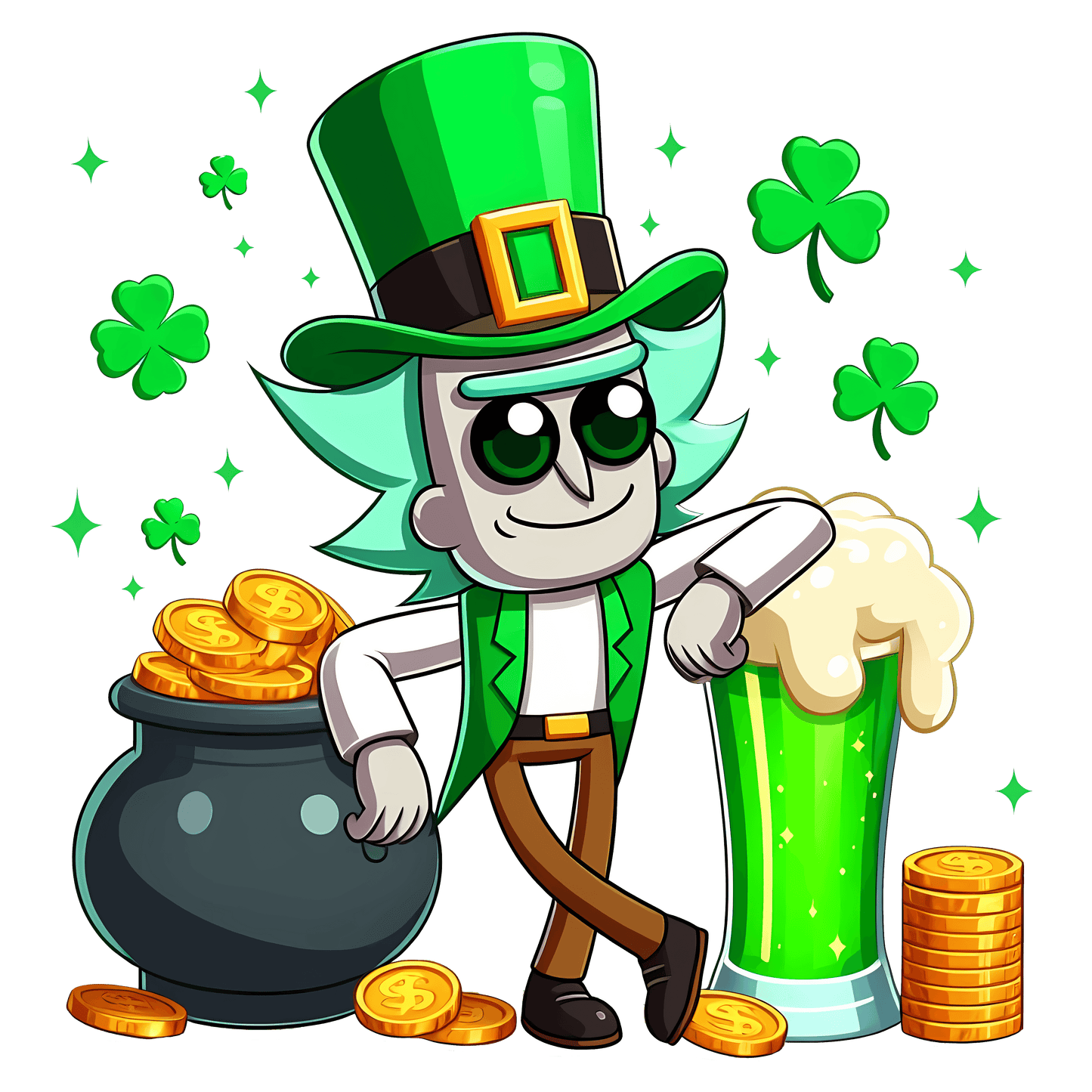 Rick Lucky Day Saint Patrick Design - DTF Ready To Press