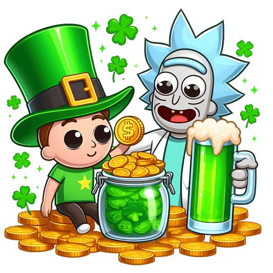 Rick and Morty Saint Patrick's Day Beer Design - DTF Ready To Press