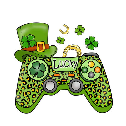 Patrick's Day Gamer Design - DTF Ready To Press