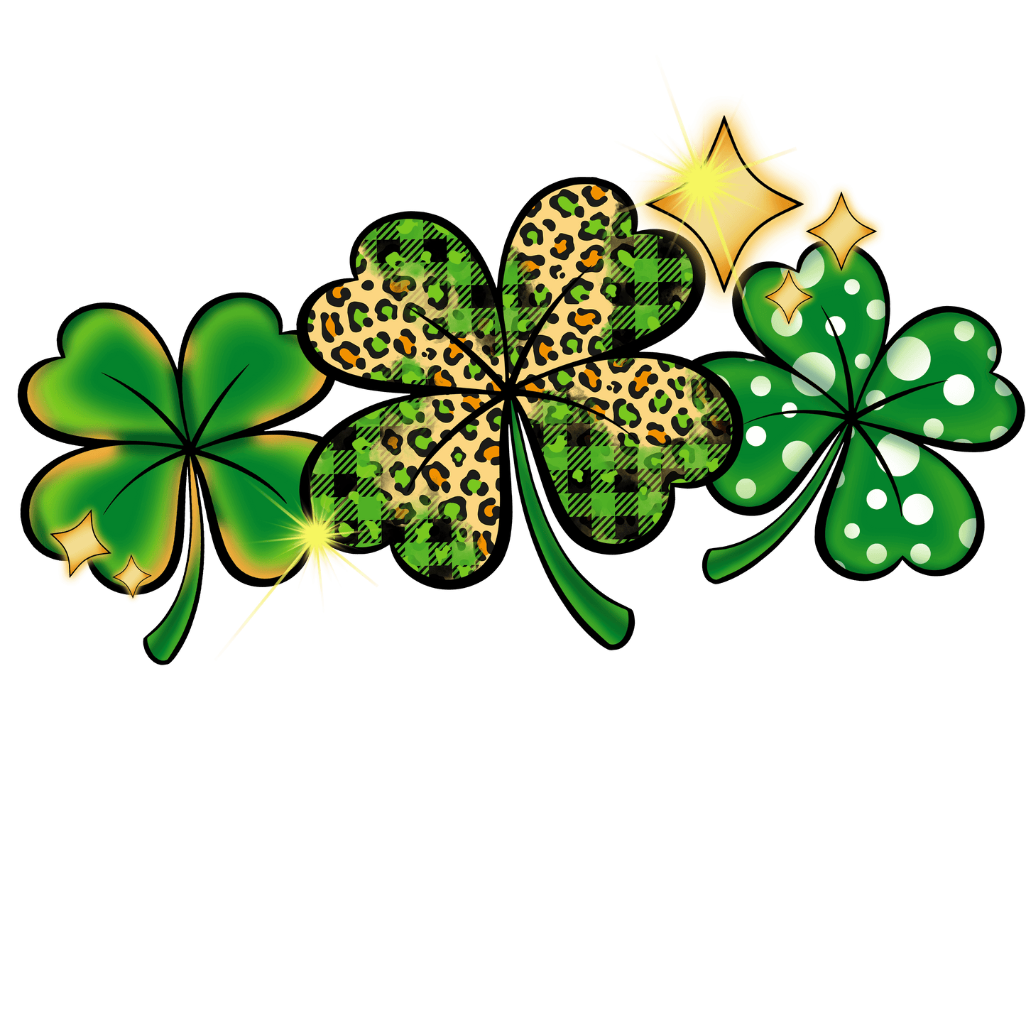 Shamrocks Design - DTF Ready To Press