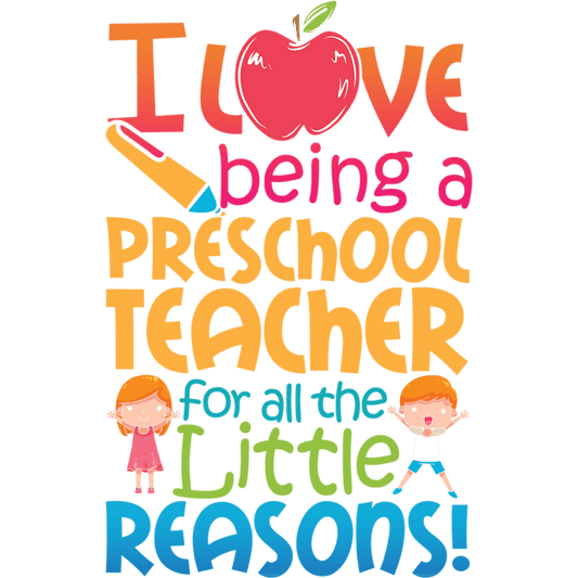 Preschool Teacher Design - DTF Ready To Press