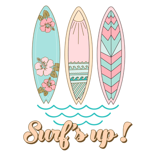 Cool Surf Design - DTF Ready To Press