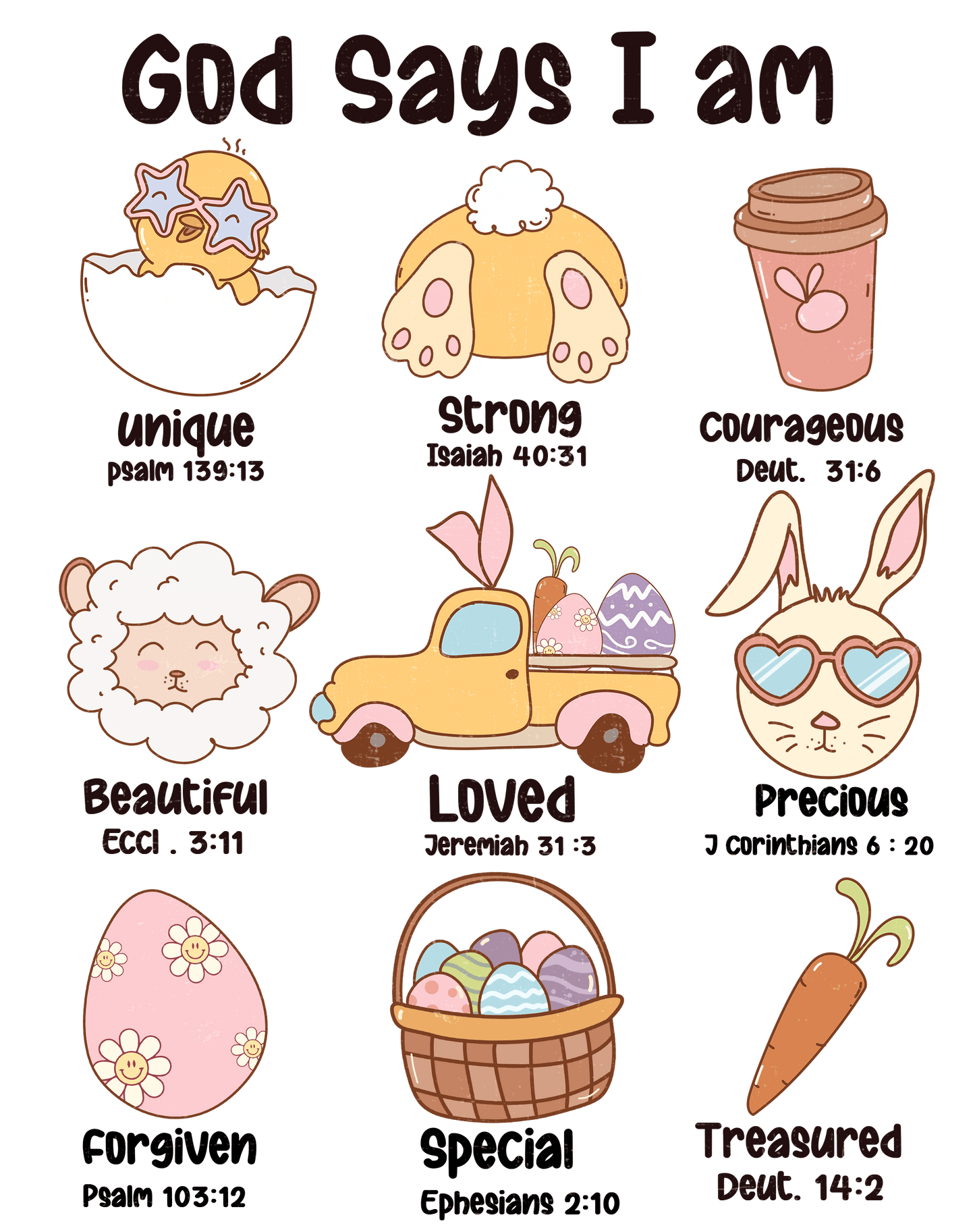 Christian Easter Day Design - DTF Ready To Press