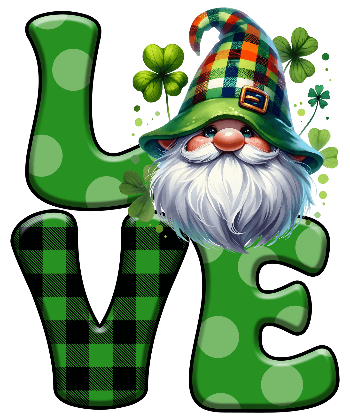 Saint Patricks Day Cute Patricks Gnome Design - DTF Ready To Press