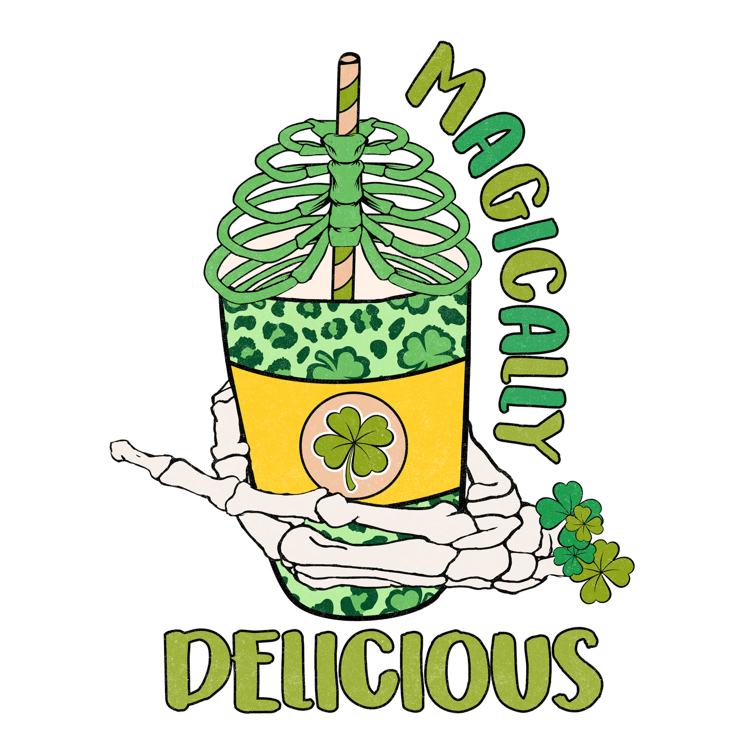 Magically Delicious Saint Patrick's Day Design - DTF Ready To Press