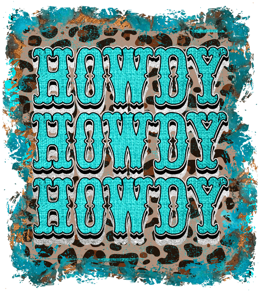 Howdy Leopard Design - DTF Ready To Press