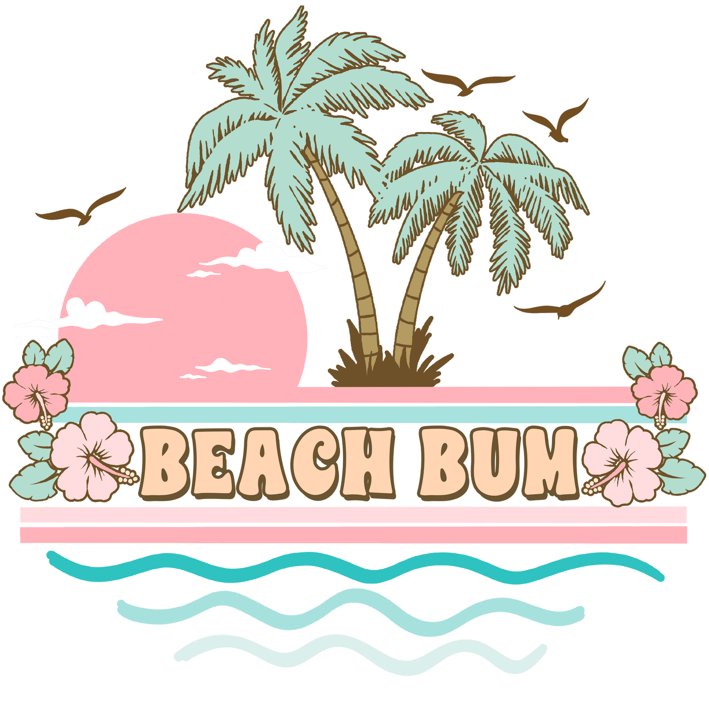 Beach Vacation Design - DTF Ready To Press